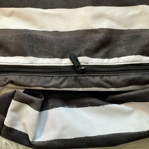 Thirty-One Watercolor Stripe Expandable Pouch - Picture 2 of 6